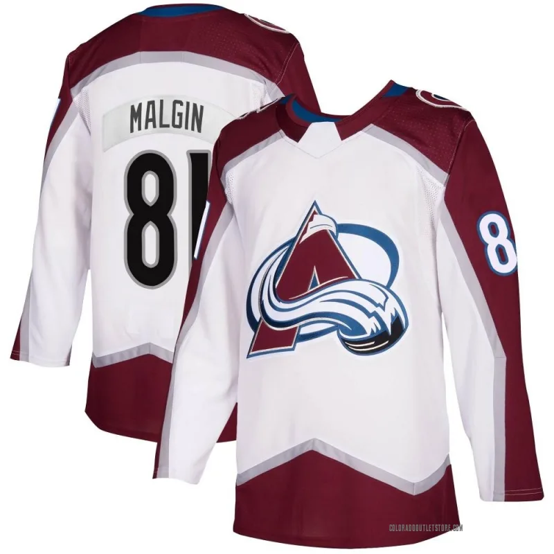 Youth Denis Malgin Colorado Avalanche 2020/21 Away Jersey - White Authentic